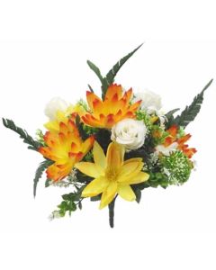 Dahlia & Rose Mixed Bush Yellow/Orange/Ivory