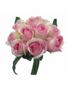 27cm Rosebud Bundle Pink/Green