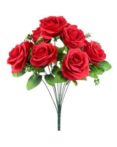 42cm Rose Bush Red Florist Supplies UK