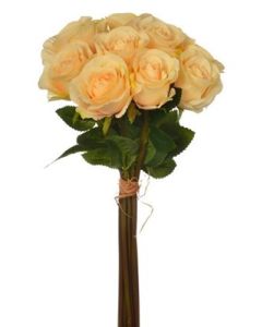 37cm Rose Bundle Peach (Florist Supplies UK)