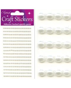 Eleganza Craft Stickers 4mm X 240 Pearls Ivory