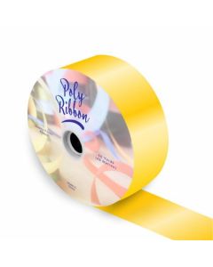 50mm (2") Poly Ribbon 100 Yards Yellow Florist Supplies UK