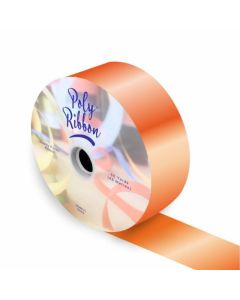 50mm (2") Poly Ribbon 100 Yards Light Orange Florist Supplies UK