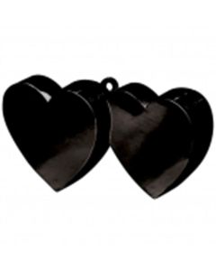Black Double Heart Balloon Weight Anagram