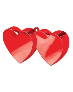 Red Double Heart Balloon Weight Anagram