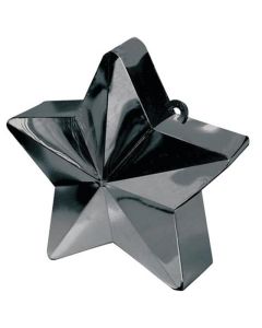 Black Metallic Star Balloon Weight Anagram