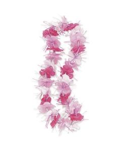 Pink & White 33" Lei Unique