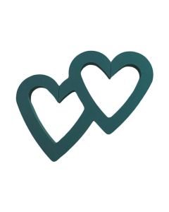 15" Open Double Heart Foam Backed 1pk