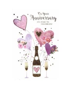 Your Anniversary C50 Pk6 Cards Simon Elvin