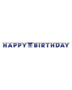 H-Bday Male Paper Banner