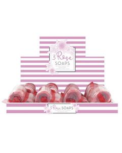 3Pc Soap Roses Pk1 Eurowrap