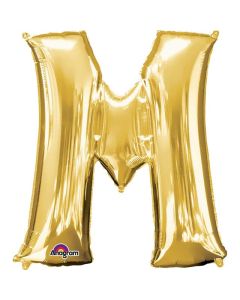 34" Gold Letter M Foil Anagram