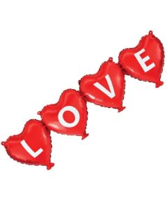 Love Bunting Balloon Eurowrap