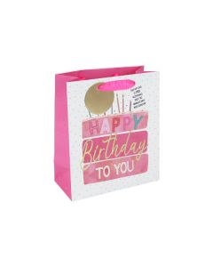 Medium Girl Birthday Cake Gift Bags Pk6 Eurowrap