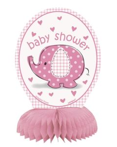 Pink Baby Shower Umbrellaphants Honeycombs Unique
