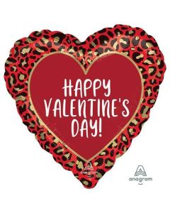 18" Valentine's Day Animal Print Foil Balloon Anagram