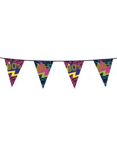 Multi Coloured 80's 6m Bunting