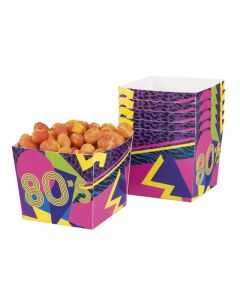 Pink & Purple 80's Treat Cartons