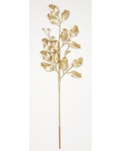 Glitter Holly Stem