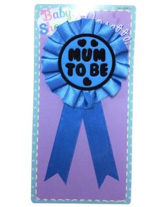 Mum To Be Blue Rosette