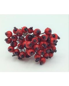 Red Rose Hip Bunch 12pcs