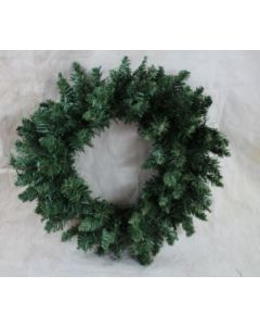 20" 100 Tip Dark Green Wreath
