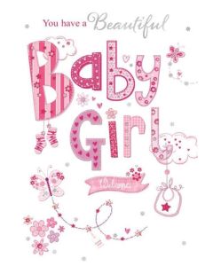 Baby Girl C50 Pk6 Cards Simon Elvin