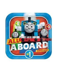 Thomas the Tank 23cm Square Plates 8pk Amscan