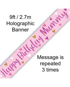 Happy Birthday Mummy Banner Oaktree