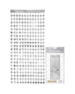 HEART FOIL DOOR CURTAIN 0.90MX2.50M MET SILV - 667600