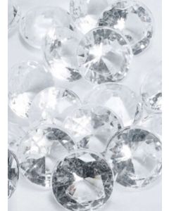 Acrylic Diamonds 1cm Clear