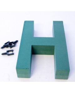 12" Letter H Oasis Foam Frame