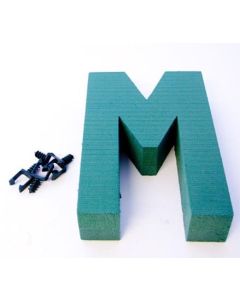 12" Letter M Oasis Foam Frame