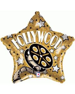 18" Gold & Black Hollywood Star Foil Oaktree