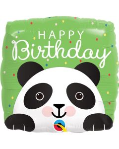 18" Panda Birthday Round Foil Qualatex