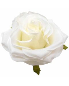 8-9cm Large Rose Flower Head Ivory