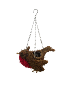 37cm Natural Salim Hanging Large Robin Planter with Plastic Lining