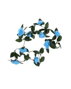Rose Garland Blue 8ft