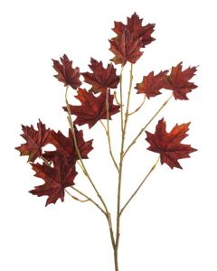 Maple Leaf Spray Red 71cm
