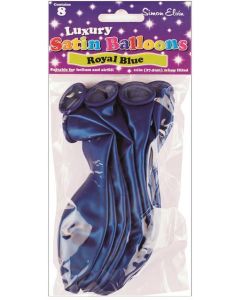 11" Satin Royal Blue Latex 8 pk Simon Elvin