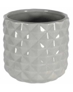 Grey Ceramic Pineapple Pot 10.8cm