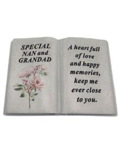 Nan & Grandad Floral Book 20 x 14cm David Fischhoff