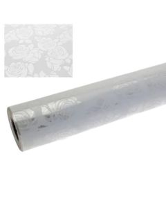 White Cut Out Roses Film 80cm