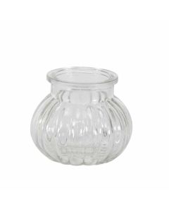 7.5cm Veneto Bubble Jar Clear
