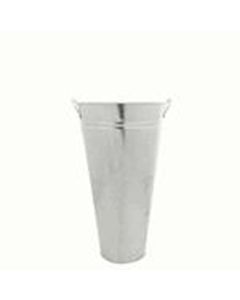 45X24cm Galvanised Vase With Ears