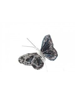 5.5cm Butterflies Black 12pk