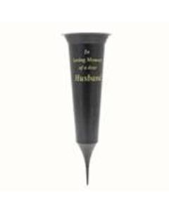 Black Spike ILM Husband Grave Vase