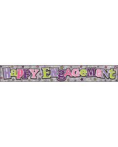 Single Banner Pink & Lilac Engagement 2.5m Foil Simon Elvin