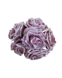 9cm Colourfast Curly Foam Roses Vintage Pink
