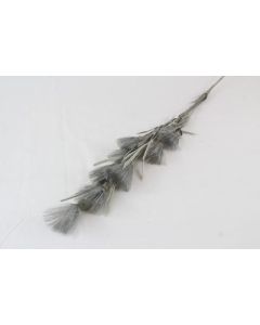 Artificial Feather Spray Grey